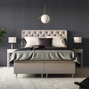 Rustic Grey Oak, preto RecoSilent (feltro acústico)