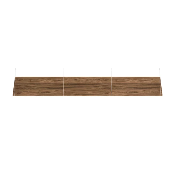 Brace shelf Walnut 1800 mm white brackets