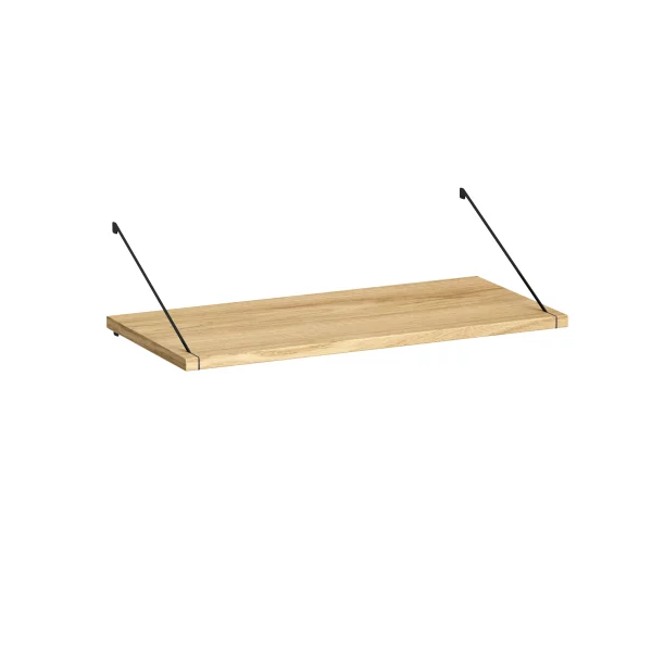 Brace shelf Diamond Ash 600 mm black brackets